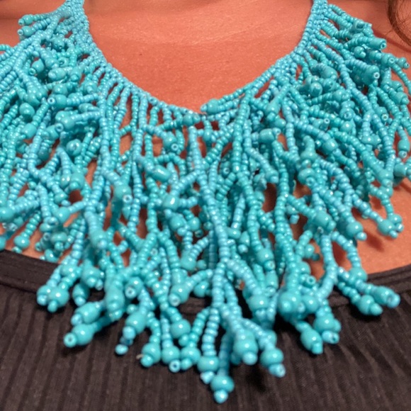 Vintage Turquoise Boho beaded necklace. - Picture 4 of 8